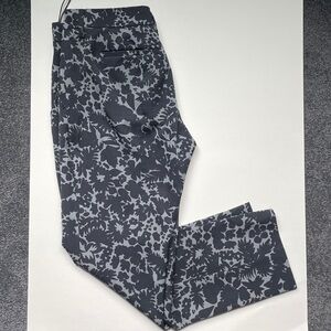 Prada Black and Gray Floral Pants